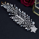 A53 Newest Design Bridal Comb Luxury Diamond Wedding Headband Tiaras for Women Hair Jewelry Bride Headpiece Wedding Accessories