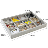 Fashion Portable Velvet Jewelry Ring Jewelry Display Organizer Box Tray Holder Earring Jewelry Storage Case Showcase