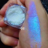 Chameleon Polarized Aurora Shimmering Eyeshadow Powder Thin Iridescent Eye Shadow Holographic Eye Shadow Highlighter Pigments