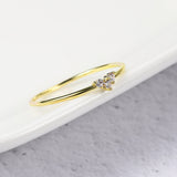 Rings For Women Little Heart Shaped Gold Color Wedding Engagement Dainty Ring Jewellry Zircon Romantic Fashion Jewelry