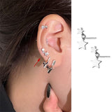 Mini Colorful Heart Ear Cartilage Piercing Lobe Stud Earring for Women Y2k Accessories Tragus Rook Helix Flat Ear Jewelry KAE312