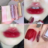 Mtcytea Iced Tea Mirror Lip Glaze Watery Lip Gloss Waterproof Lasting Transparent Jelly Liquid Lipstick Womon Beauty Makeup Lip Cosmetic