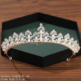 Silver Color Crown and Tiara Wedding Hair Accessories For Women  Crown For Bridal Crystal Rhinestone Diadema Tiaras Bride Crown