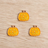 10pcs/lot Enamel Halloween Charms for Jewelry Making Cute Pumpkin Bat Ghost Charms Pendants for Necklaces Earrings DIY Accessory