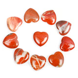 10pc/set Natural Heart Shaped Crystals Stones Mini 2cm Ornaments Reiki Rose Quartz 7 Chakras Energy Healing Gemstones Home Decor