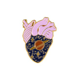 19style Anatomical Heart Enamel Pins Medical Anatomy Brooch Heart Neurology Pins for Doctor and Nurse Lapel Pin Bags Badge Gifts