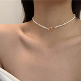 Vintage Multi-layer Pearl Necklaces For Women Irregular Pearl Pendant Necklace Choker Trend Wedding Jewelry Gift Party