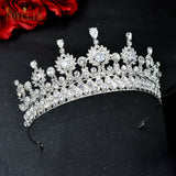 A195 Baroque Wedding Headband Crystal Bridal Crowns and Tiaras Hair Jewelry Accessories Women Rhinestone Headwear Queen Diadem