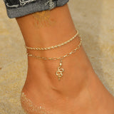 FNIO Bohemia Chain Anklets for Women Foot Accessories  Summer Beach Barefoot Sandals Bracelet ankle on the leg Female