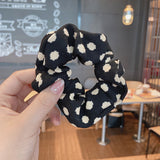 New Knitted Hair Scrunchie Headband for Women Solid Color Velvet Elastic Hair Bands Rings Girls Hair Accessories Headwear