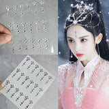 3D Face Jewelry Crystal Diamond Disposable Tattoo Stickers DIY Women Eyes Face Body Rhinestones Waterproof Makeup Art Stage 1pcs