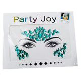 3D Sexy  face tattoo stickers Temporary tattoos  glitter fake tattoo  rhinestones for woman  Party face Jewels tatoo