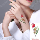 Waterproof Temporary Tattoo Sticker 10.5*6 cm butterfly fish tatto stickers flash tatoo fake tattoos for girl women