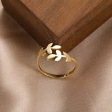 Gold Color Hollowed-out Heart Shape Open Ring Design Cute Fashion Love Jewelry for Women Girl Child Gifts Adjustable