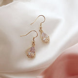 New Arrival Crystal Trendy Women Dangle Earrings Simple Fashion Elegant Pearl Earring Female Rhinestone Temperament Jewelry