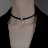 New Sexy Collar Black Lace Bow Choker Velvet Clavicle Choker INS Style Short Necklace for Women Jewelry Wholesale